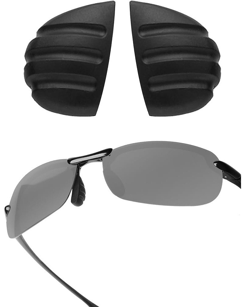 Replacement Nosepieces for Maui Jim Makaha MJ405/Ho'okipa MJ407/Sandy Beach MJ408 Sunglasses Black $9.81 Designer