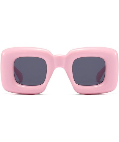 Retro Y2K Square Candy Color Women Sunglasses Shades UV400 Fashion Men Red Yellow Unique Sun Glasses 2pcs 2pcs Pink&white $10...