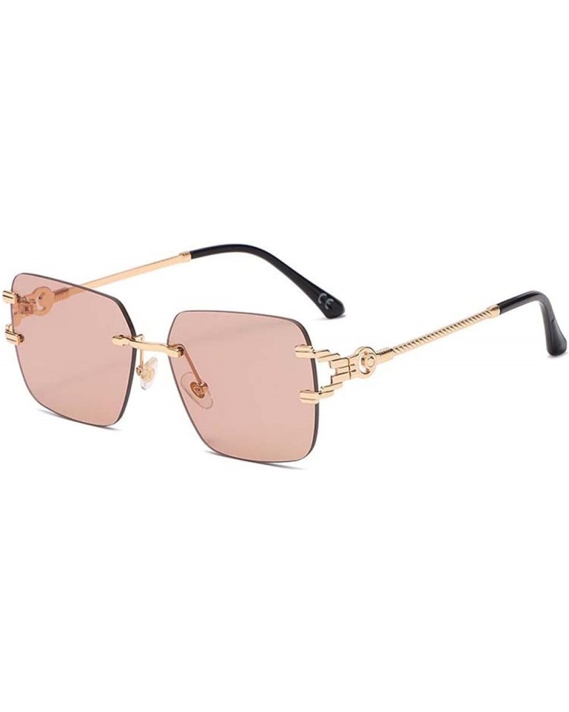 Ladies Rimless Sunglasses Outdoor Holiday Shade Street Shooting Decorative Glasses (Color : F, Size : Medium) Medium B $19.86...