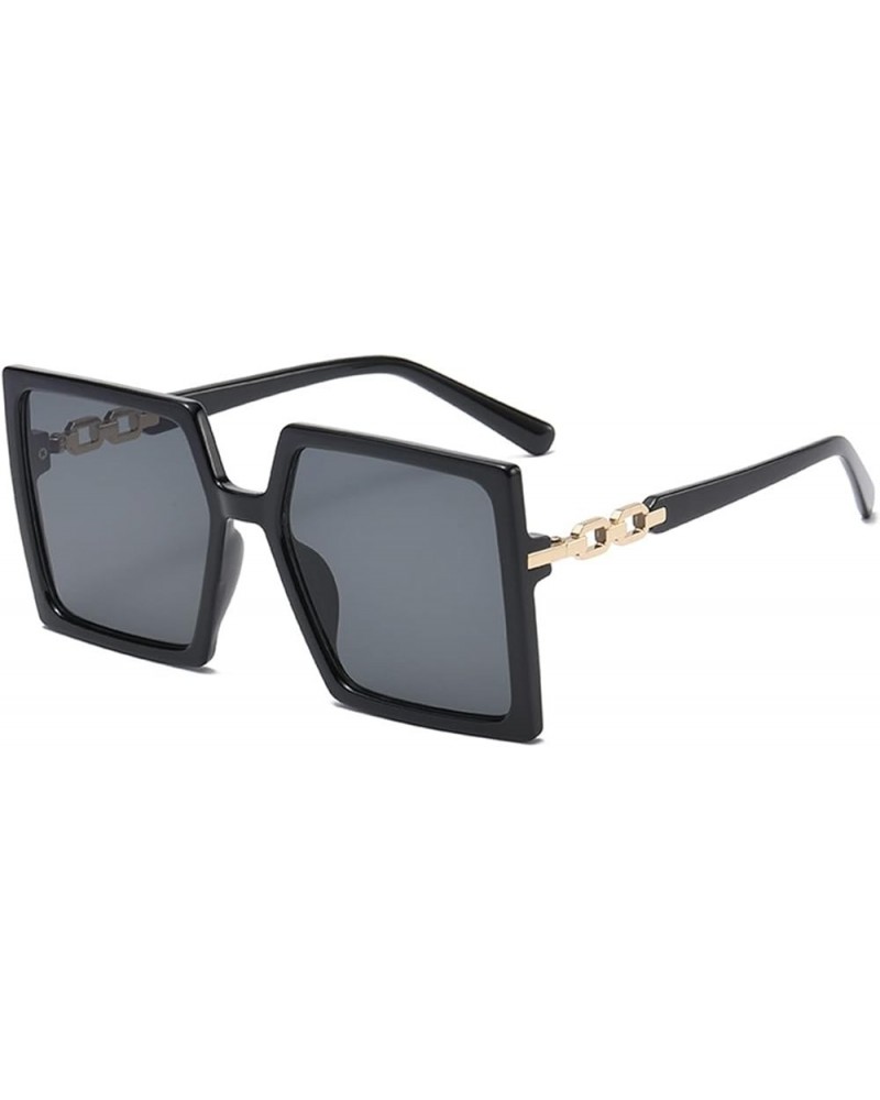 Woman Retro Large Frame Outdoor Vacation Driving Commute Trendy Sunglasses D $16.19 Designer