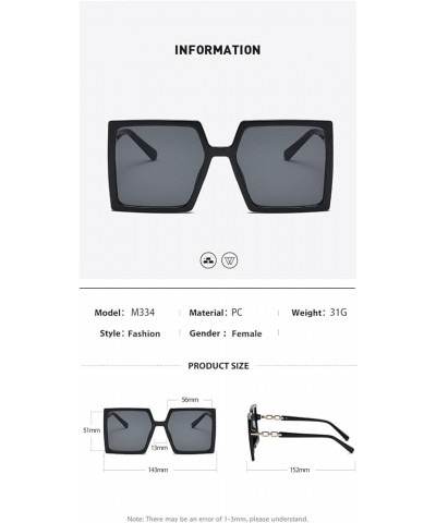 Woman Retro Large Frame Outdoor Vacation Driving Commute Trendy Sunglasses D $16.19 Designer