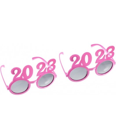 2 Pairs 2023 Digital Glasses Party Eyeglasses Eyewear for 2023 New Years Party Christmas Photo Booth Props Happy Colorful Gla...