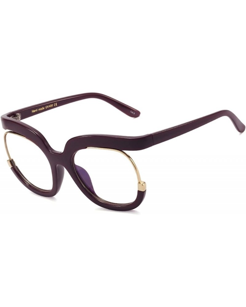 Large Frame Frame Glasses Men and Women Decorative (Color : C, Size : Medium) Medium C $16.51 Designer