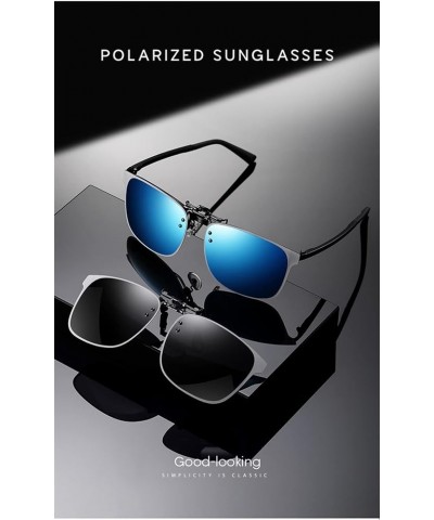 Polarized Flip-up Clip Male And Female Drivers Driving Outdoor Vacation Fashion Decoration Sunglasses B $22.74 Designer