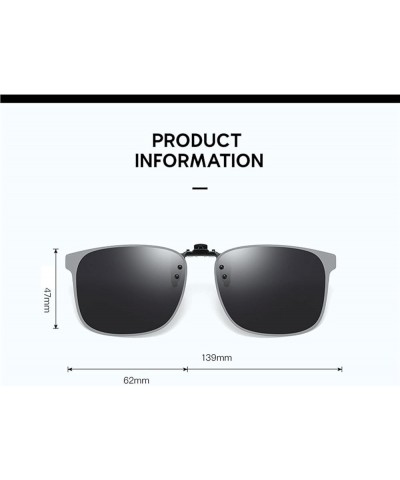 Polarized Flip-up Clip Male And Female Drivers Driving Outdoor Vacation Fashion Decoration Sunglasses B $22.74 Designer