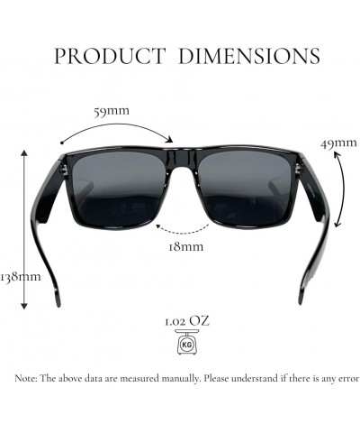 Men's Large Size Porlarized Sunglasses 2 Pack ( Gloss Black / Tortoise ) $11.59 Square