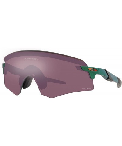 Men's Oo9472f Encoder Low Bridge Fit Rectangular Sunglasses Spectrum Gamma Green/Prizm Road Black $120.83 Rectangular