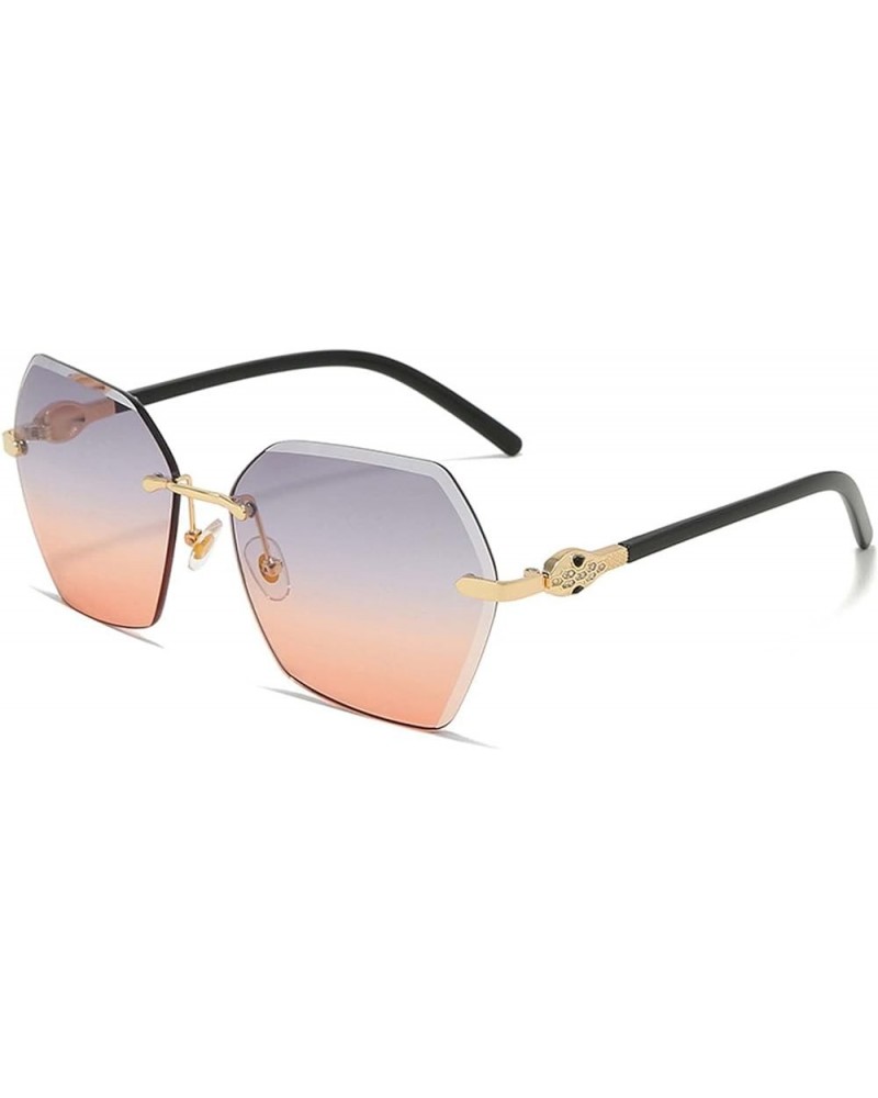 Ladies Gradient Lens Sunglasses Outdoor Sunshade Holiday Glasses (Color : E, Size : Medium) Medium A $17.60 Designer