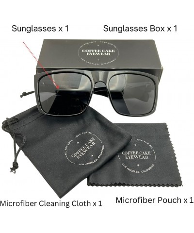 Men's Large Size Porlarized Sunglasses 2 Pack ( Gloss Black / Tortoise ) $11.59 Square