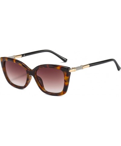 Square Metal Street Shot Men and Women Sunglasses Internet Celebrity (Color : D, Size : Medium) Medium D $13.87 Designer