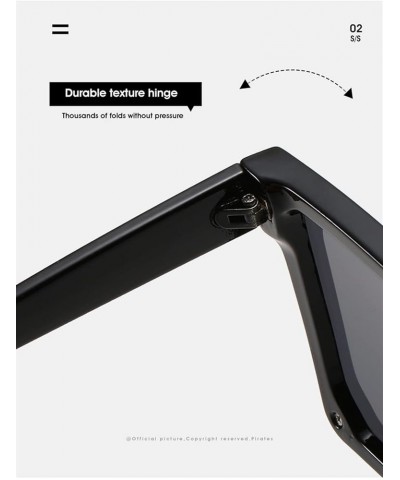 Large Frame Square Men and Women Sunglasses Fashion Outdoor Decorative Sunglasses (Color : 1, Size : 1) 1 2 $12.92 Designer