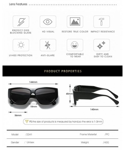 Men and Women Fashionable Decorative Sunglasses Outdoor Vacation Photo Sunglasses (Color : 7, Size : 1) 1 3 $16.47 Designer