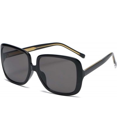 Men and Women Street Photography Outdoor Sunglasses Sunglasses (Color : F, Size : Medium) Medium Gray $18.27 Designer