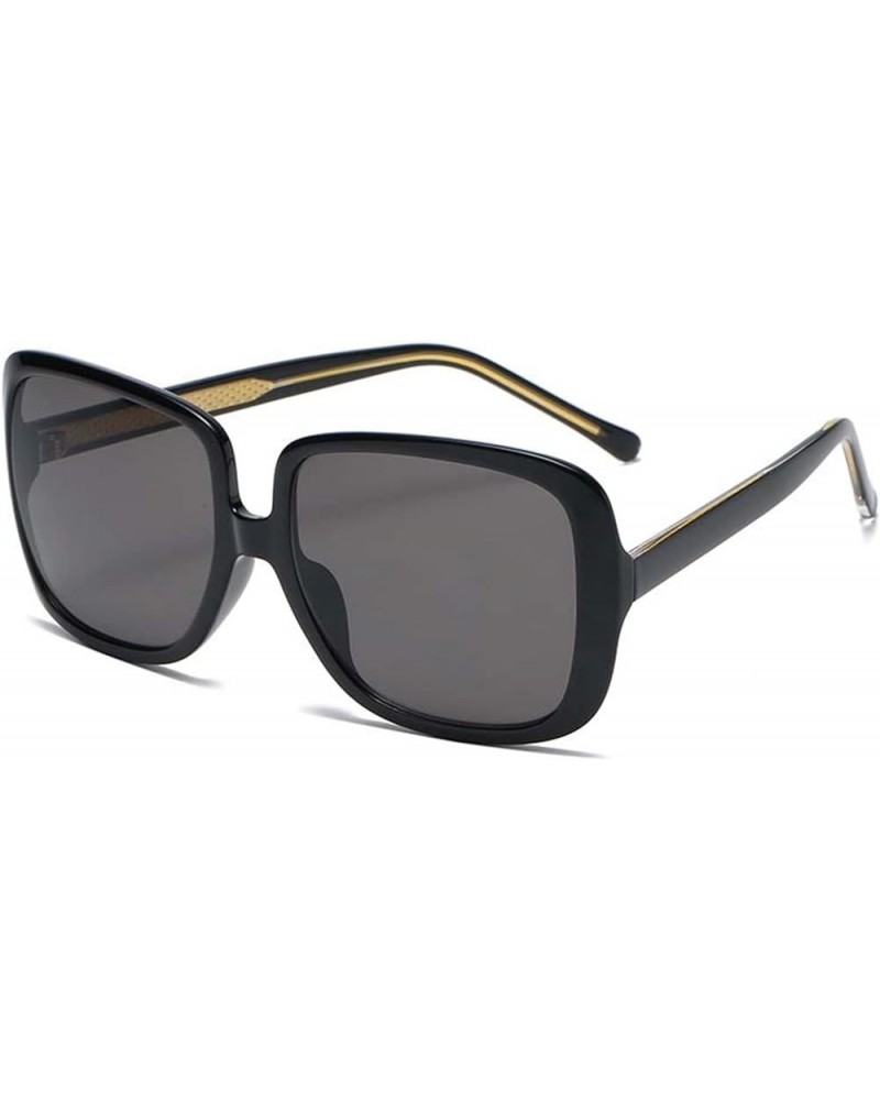 Men and Women Street Photography Outdoor Sunglasses Sunglasses (Color : F, Size : Medium) Medium Gray $18.27 Designer