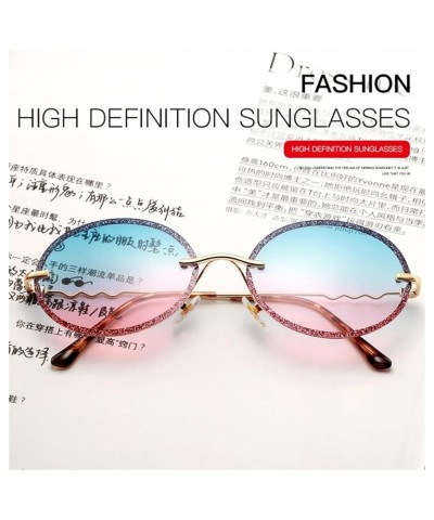 Women's Round Sun-Shading Sunglasses Outdoor Vacation Beach Sunglasses (Color : B, Size : Medium) Medium E $17.68 Designer