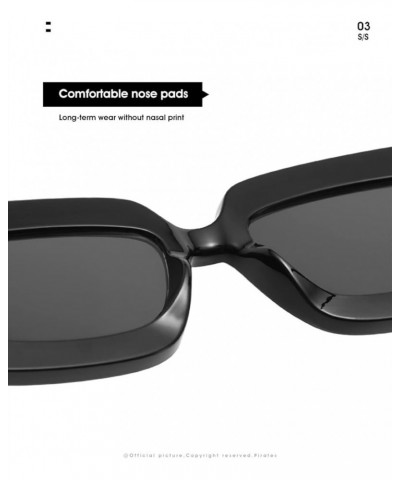 Square Frame Wide Leg Retro Sunglasses for Men and Women Fashion Decorative Sunglasses (Color : E, Size : 1) 1 F $11.82 Designer