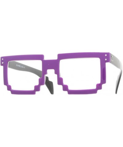 Men's Digital Byte 4.9cm Sunglasses Purple Clear $8.69 Round