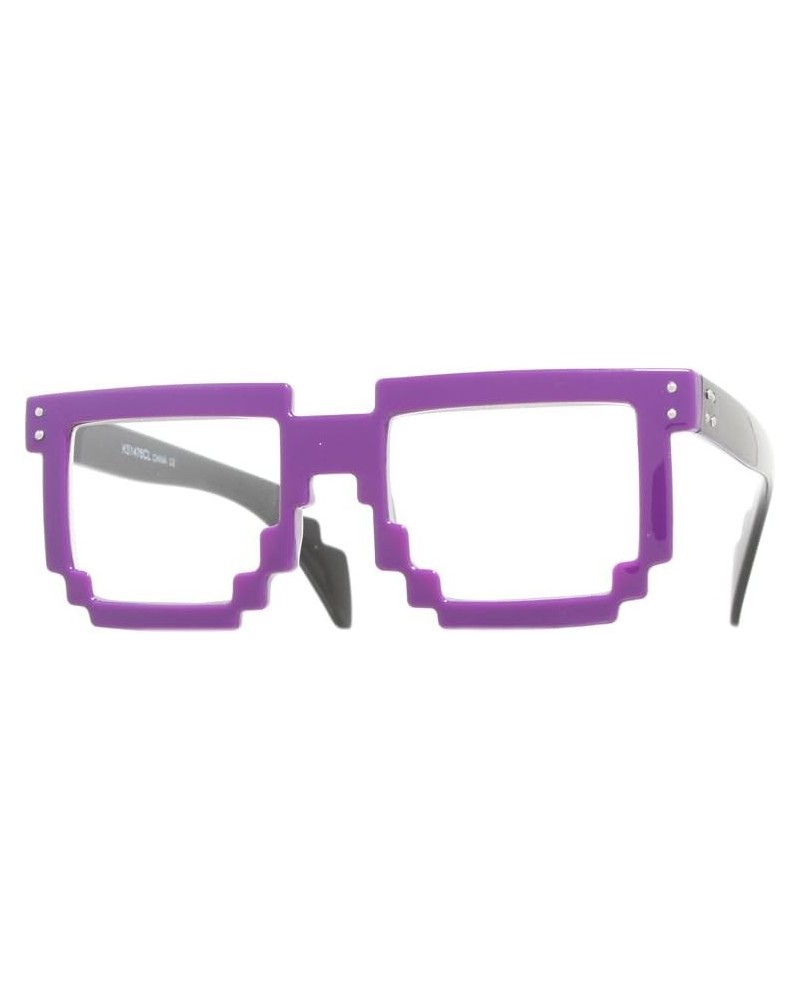 Men's Digital Byte 4.9cm Sunglasses Purple Clear $8.69 Round