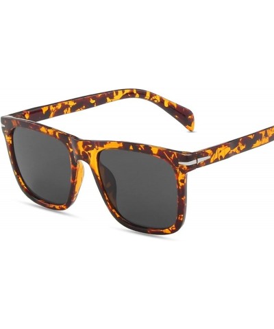 Square Frame Fashionable Decorative Sunglasses for Men and Women (Color : G, Size : 1) 1 D $16.00 Designer