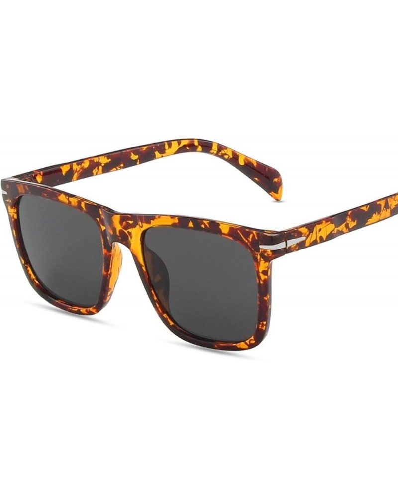 Square Frame Fashionable Decorative Sunglasses for Men and Women (Color : G, Size : 1) 1 D $16.00 Designer