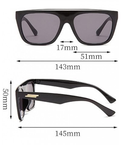 Retro Large-Frame Street Sunglasses for Men and Women Outdoor Vacation Sunshade (Color : E, Size : Medium) Medium A $19.41 De...