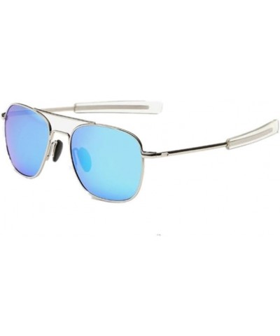 Men Retro Coating UV400 Polarized Sunglasses Male Sport Driving Sun Glasses Blue $7.79 Oval