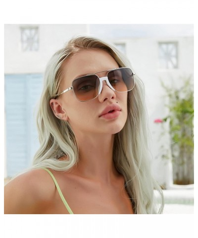 Men and Women Fashion Sunglasses Outdoor Vacation Sunshade (Color : D, Size : Medium) Medium C $15.73 Designer