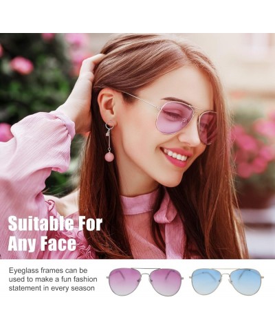 Classic Metal Frame Mirror Lens Aviator Sunglasses with Gift Box 28-gold Gradient Blue $8.99 Aviator