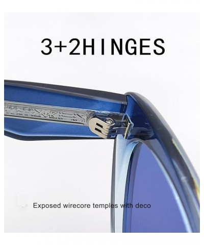 PEOPLE MONTAIN Retro Women's Cat Eye Sunglasses, Metal Core Reinforced Frame, UV400 Protection Gradient Blue/Blue $13.13 Cat Eye