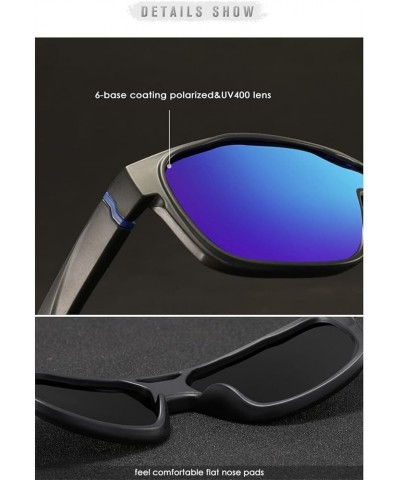 One Piece Shape Polarized Sunglasses Men Sports Shield Glasses Oversized Reduce windage Designed Frame C2 $17.18 Round