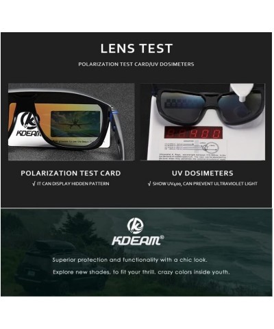 One Piece Shape Polarized Sunglasses Men Sports Shield Glasses Oversized Reduce windage Designed Frame C2 $17.18 Round