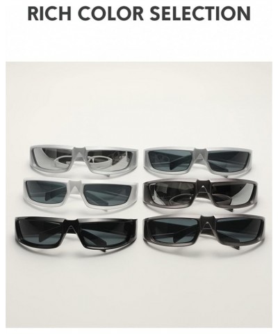 Punk Hip-hop Men and Women Trendy Styling Sunglasses (Color : G, Size : 1) 1 G $15.45 Designer