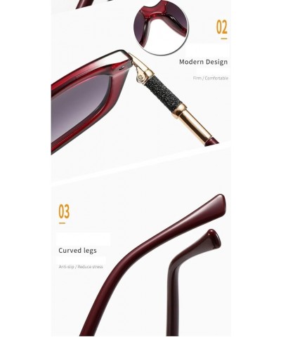 Square Metal Street Shot Men and Women Sunglasses Internet Celebrity (Color : D, Size : Medium) Medium D $13.87 Designer