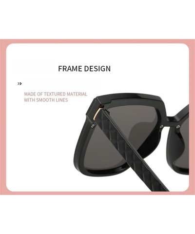 Square Ladies Sunglasses, Outdoor Vacation Beach Sunglasses (Color : D, Size : Medium) Medium G $18.86 Designer