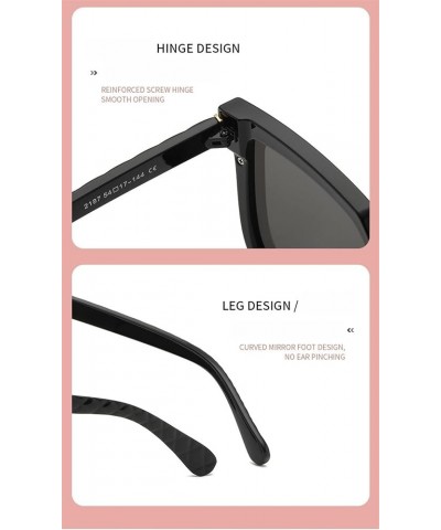 Square Ladies Sunglasses, Outdoor Vacation Beach Sunglasses (Color : D, Size : Medium) Medium G $18.86 Designer