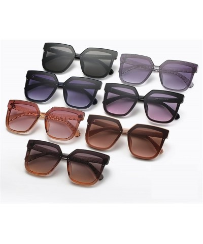 Square Ladies Sunglasses, Outdoor Vacation Beach Sunglasses (Color : D, Size : Medium) Medium G $18.86 Designer