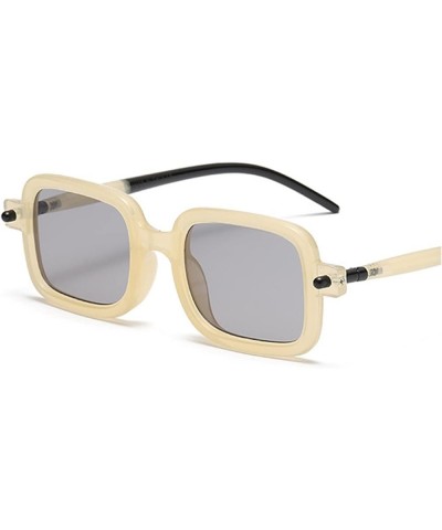 Square Sunglasses for Men (Color : Other, Size : Gray Pink) Beige Trans Other $22.02 Designer