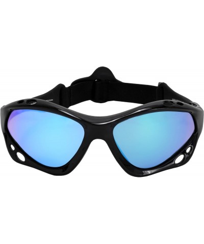 Black Mirage Surfing Kiteboarding Jetskiing Windsurfing Sunglasses with Blue Mirror $31.48 Goggle