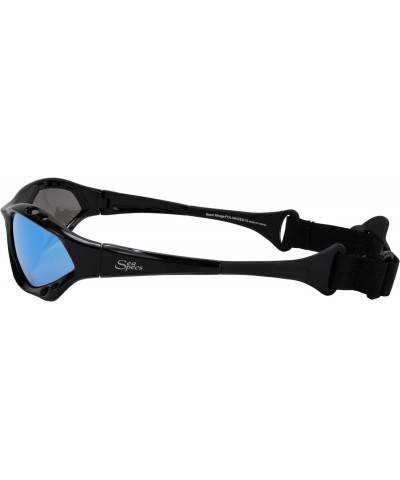 Black Mirage Surfing Kiteboarding Jetskiing Windsurfing Sunglasses with Blue Mirror $31.48 Goggle