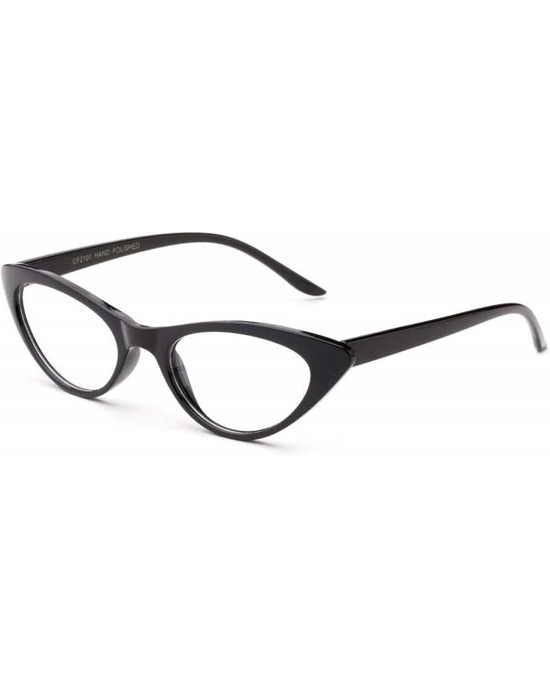 Women Vintage Cateyes 80s Fashion Clear Lens Cat Eye Glasses 2 Pack - Black & White $8.39 Cat Eye