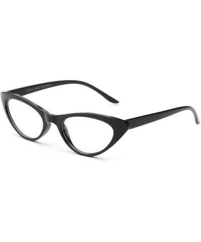 Women Vintage Cateyes 80s Fashion Clear Lens Cat Eye Glasses 2 Pack - Black & White $8.39 Cat Eye