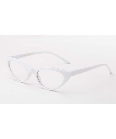 Women Vintage Cateyes 80s Fashion Clear Lens Cat Eye Glasses 2 Pack - Black & White $8.39 Cat Eye