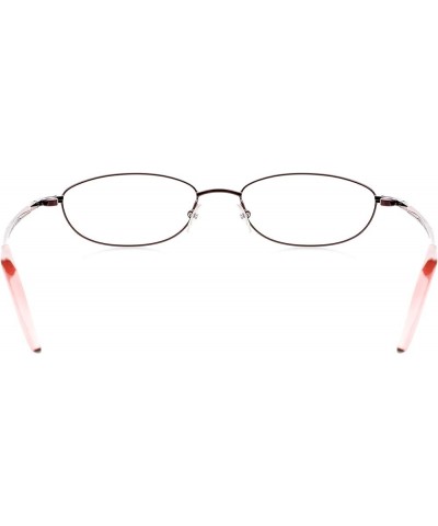 Optical Eyewear - Modified Oval Shape, Metal Full Rim Frame - for Women or Men Prescription Eyeglasses RX Plum Wine $29.98 Oval