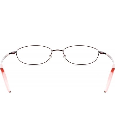 Optical Eyewear - Modified Oval Shape, Metal Full Rim Frame - for Women or Men Prescription Eyeglasses RX Plum Wine $29.98 Oval