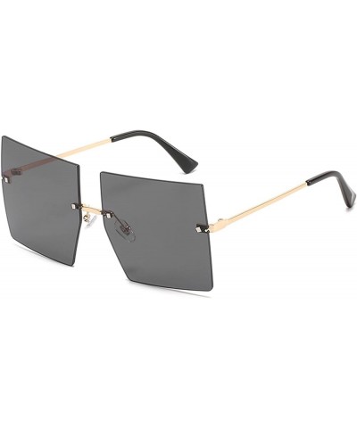 Square Frameless Metal Sunglasses Men and Women Outdoor Vacation Sports Sunglasses (Color : 7, Size : 1) 1 8 $18.22 Sport