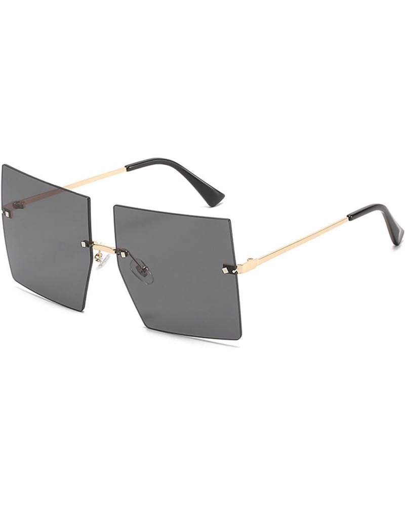 Square Frameless Metal Sunglasses Men and Women Outdoor Vacation Sports Sunglasses (Color : 7, Size : 1) 1 8 $18.22 Sport