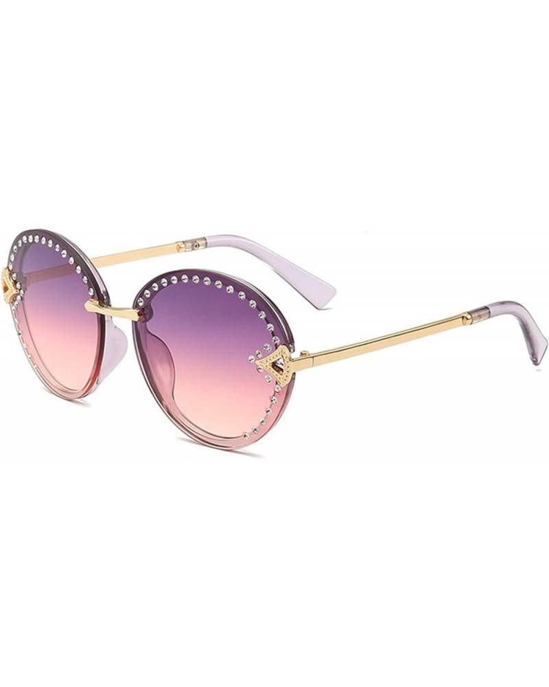 Women's Street Shades with Diamonds Sunglasses Outdoor Vacation Beach Sunglasses (Color : C, Size : Medium) Medium C $19.13 D...