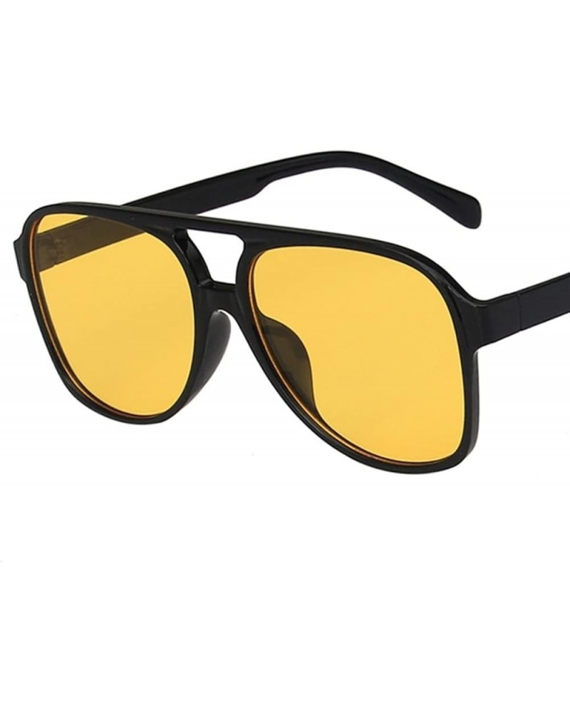 Retro Big Frame Street Shot Men and Women Sunglasses Outdoor Vacation (Color : B, Size : 1) 1 C $12.42 Designer