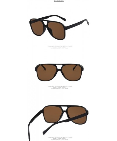 Retro Big Frame Street Shot Men and Women Sunglasses Outdoor Vacation (Color : B, Size : 1) 1 C $12.42 Designer