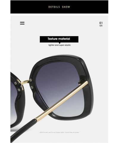 Square Large Frame Men And Women Sunglasses Outdoor vacation fashion decoration Sunglasses 7 $17.30 Designer